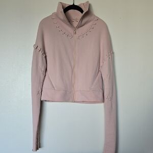 ALO Yoga Light Pink Bomber Jacket